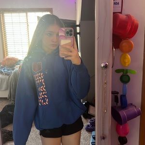 blue bears hoodie, size medium